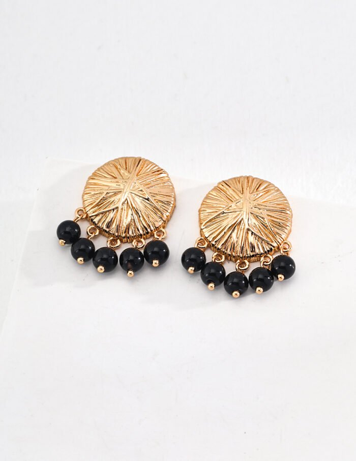 black onyx earrings