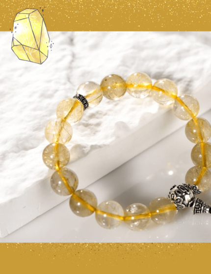 Golden Rutilated Quartz Bracelet