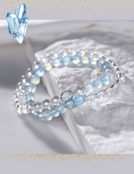 Aquamarine Dual-Loop Bracelet