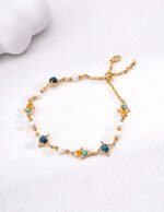  Triple Radiance Harmony Gemstone Bracelet