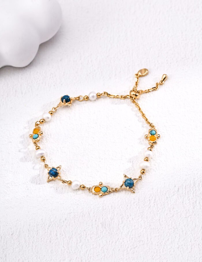  Triple Radiance Harmony Gemstone Bracelet