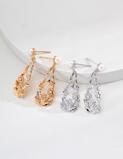 Drop Earrings，sterling silver